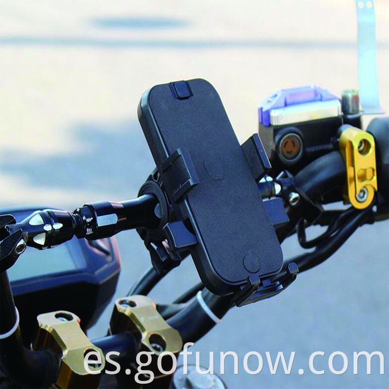 Motocicleta de bicicleta de silicona de PC al por mayor Motorxyxle Soporte de teléfono celular Montaje Soporte de teléfono de scooter eléctrico ajustable G-FUN